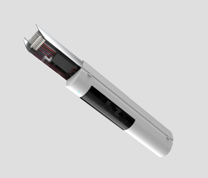 Detail der Beleuchtungs- und Kamera-Schiene (Foto: Pyramid Computer GmbH)